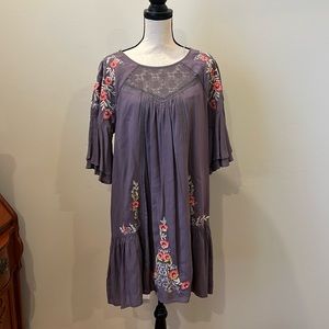 UMGEE L EMBROIDERED DRESS